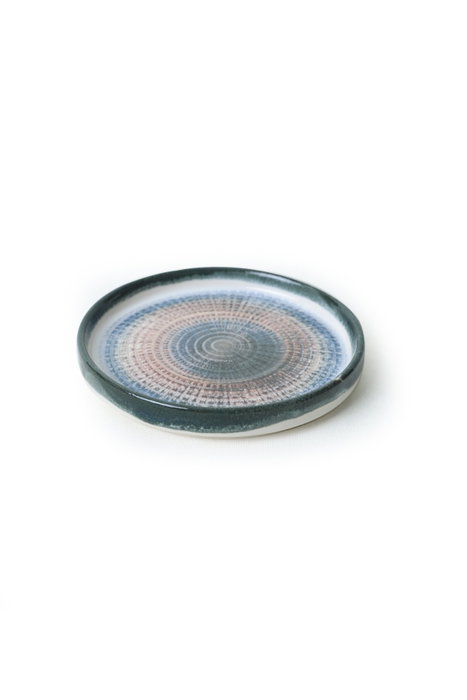 Hermia Juego de tazas de té Blanco y azul oscuro (12 piezas)